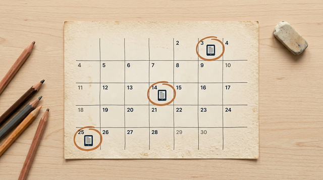 Schedule picker with daily, weekly, and biweekly delivery options